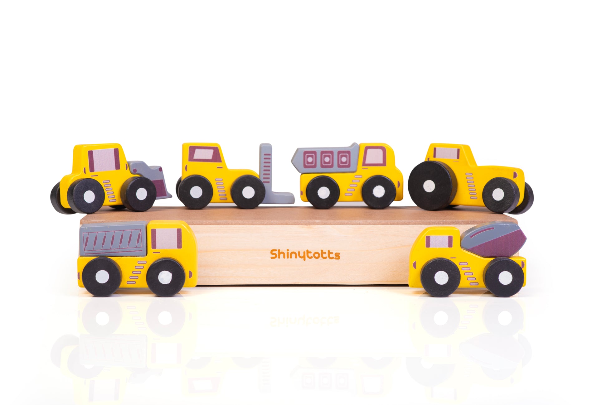 Wooden Construction  Vehicle  Set - ShinyTotts