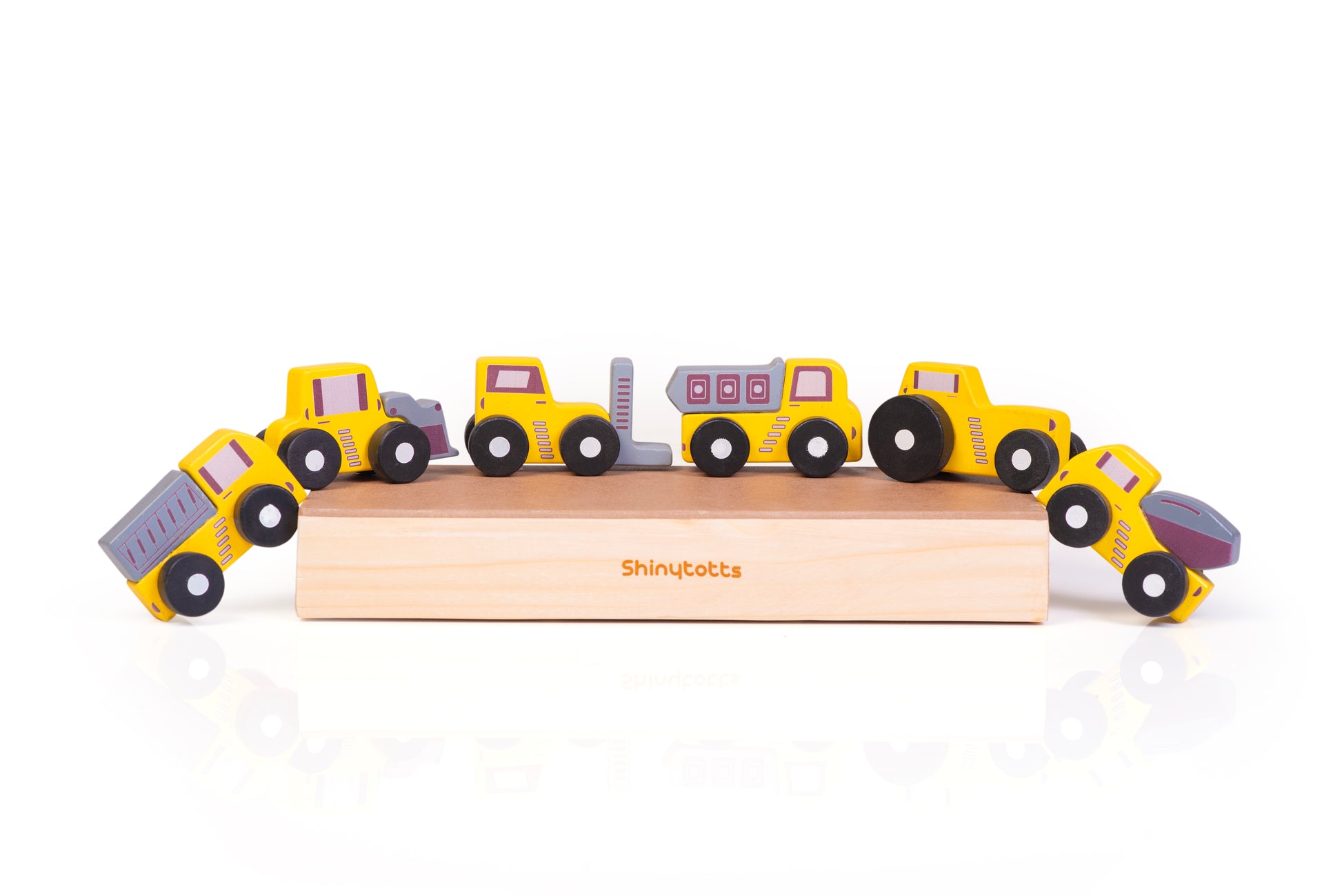 Wooden Construction  Vehicle  Set - ShinyTotts