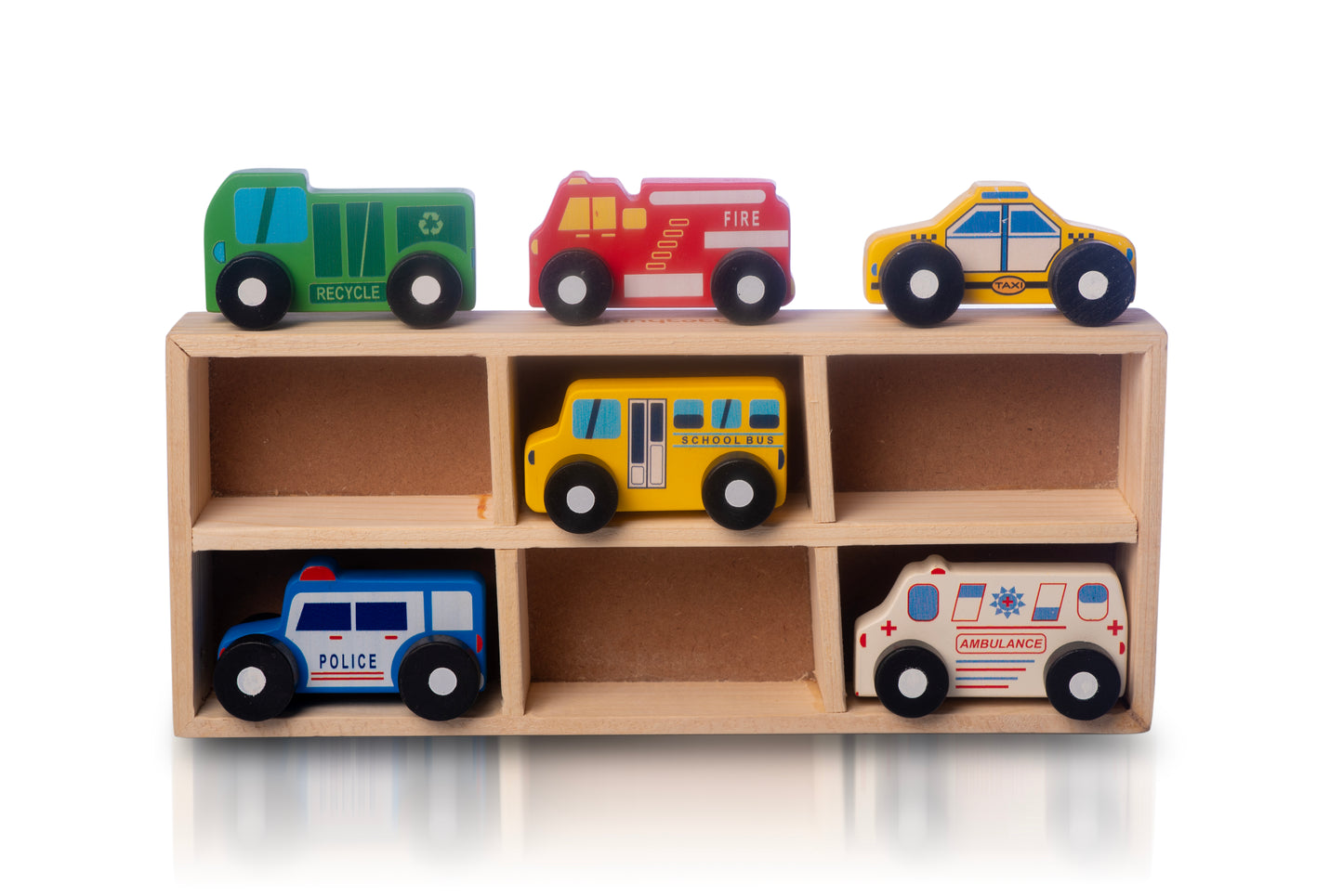 Wooden City  Vehicle  Set - ShinyTotts