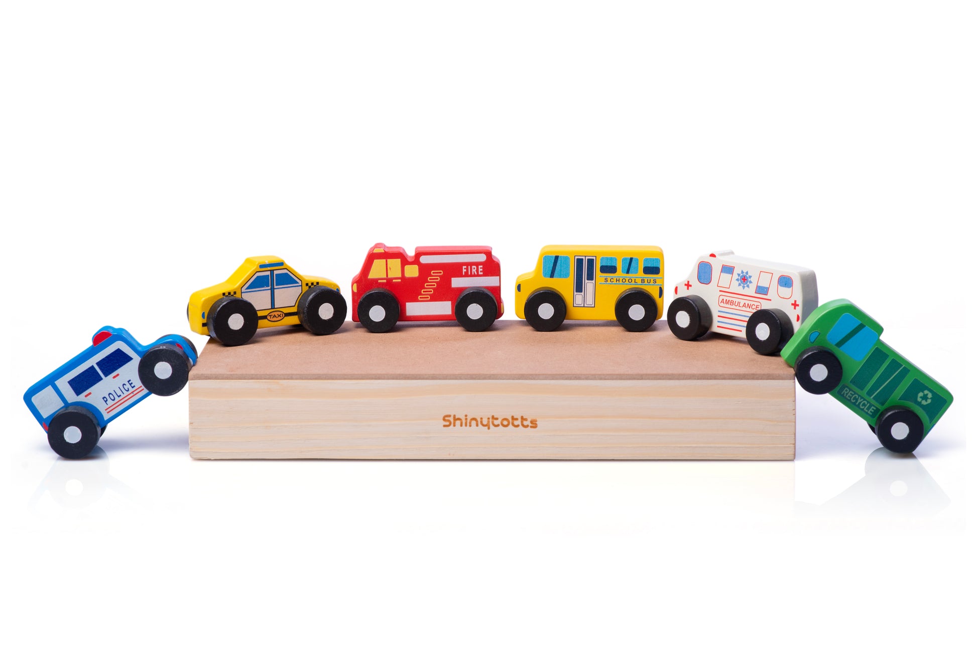 Wooden City  Vehicle  Set - ShinyTotts