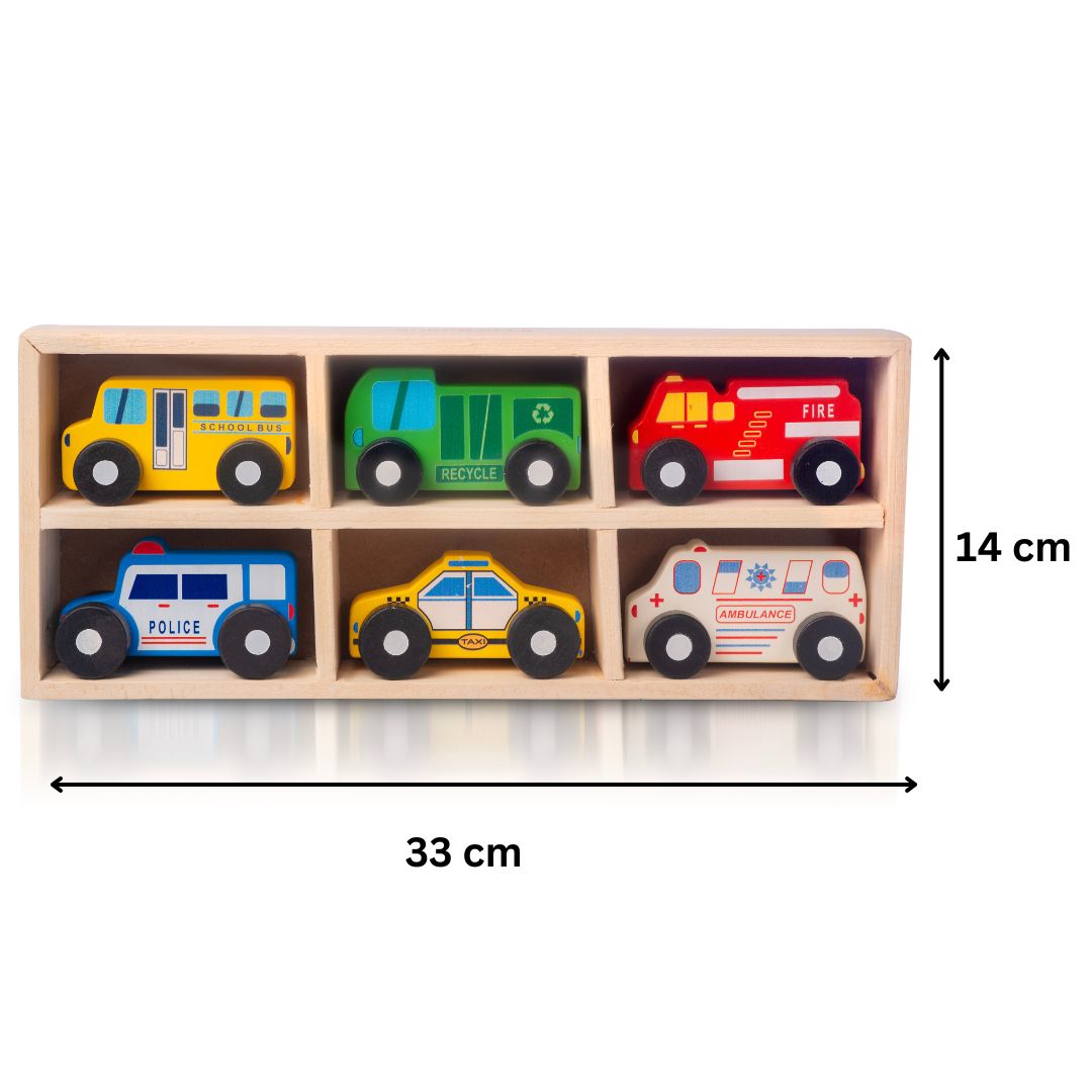 Wooden City  Vehicle  Set - ShinyTotts