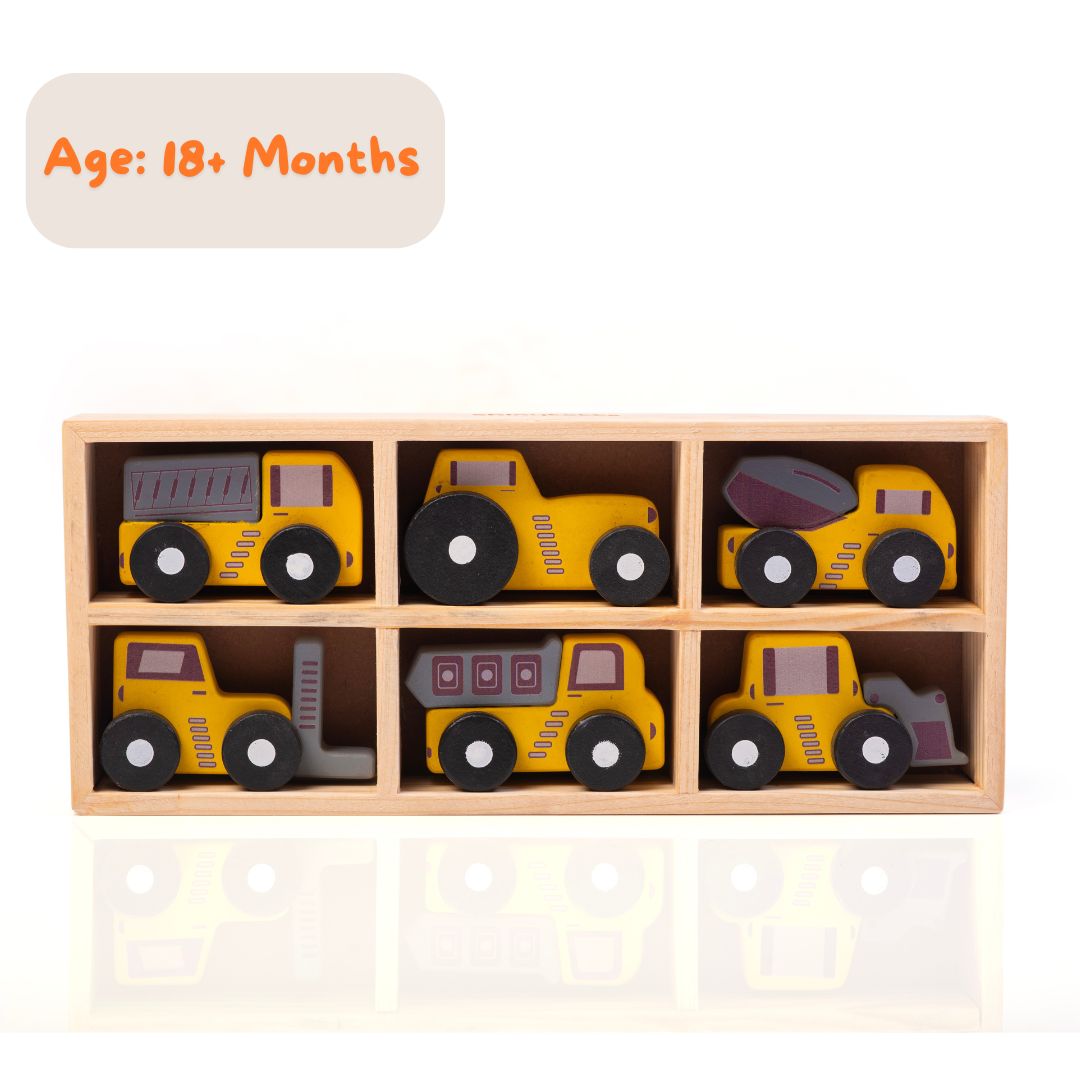 Wooden Construction  Vehicle  Set - ShinyTotts